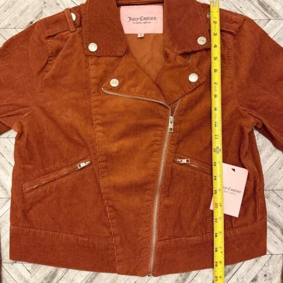 Juicy Couture Moto Jacket L NWT - Picture 6 of 9